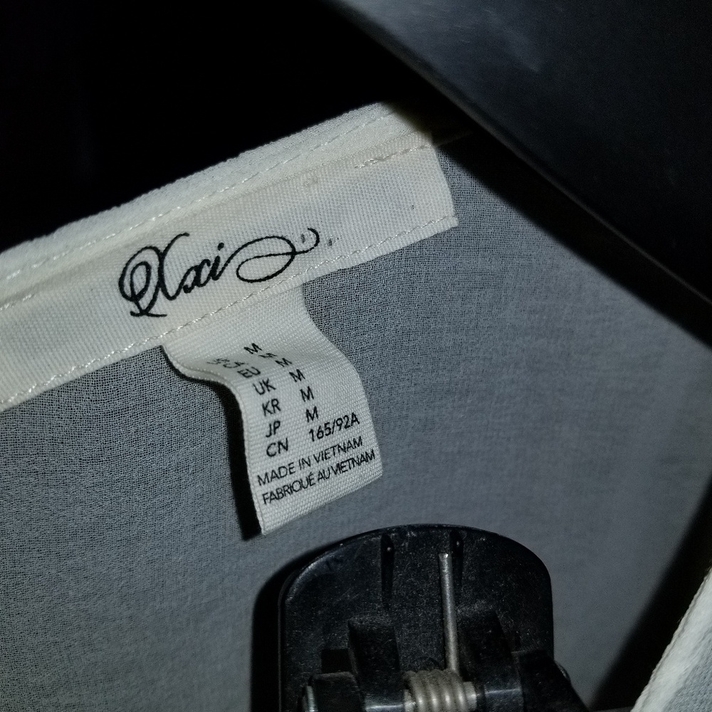 Mauve and white dress